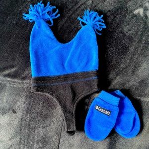 Kids Columbia winter hat and mittens